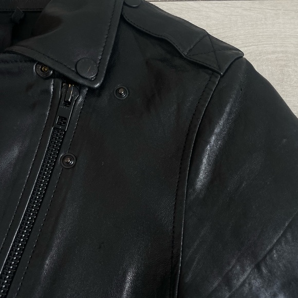 Rag and bone black leather jacket excellent condition - Picture 13 of 15
